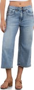 HINT OF BLU Track Crop Wide Leg Jeans