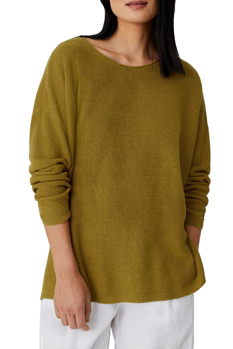 Crewneck Box Pullover, Main, color, CORIN