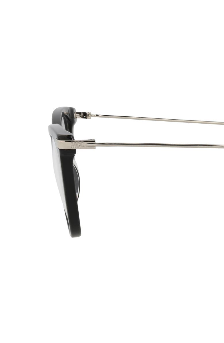 McQueen 52mm Cat Eye Optical Glasses, Alternate, color,