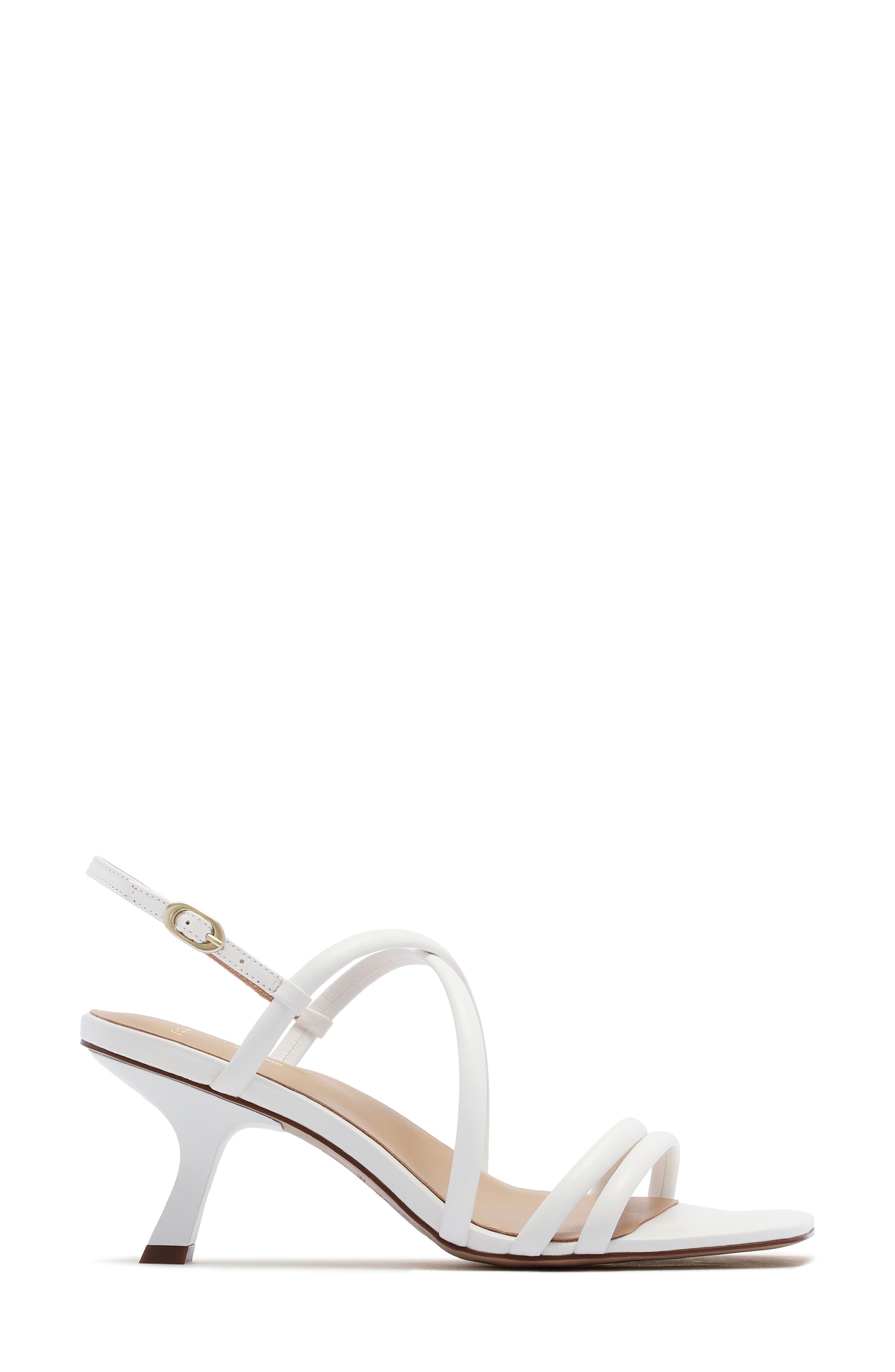 FRANKIE4 Giselle Ankle Strap Slide Sandal, Alternate, color, Soft White