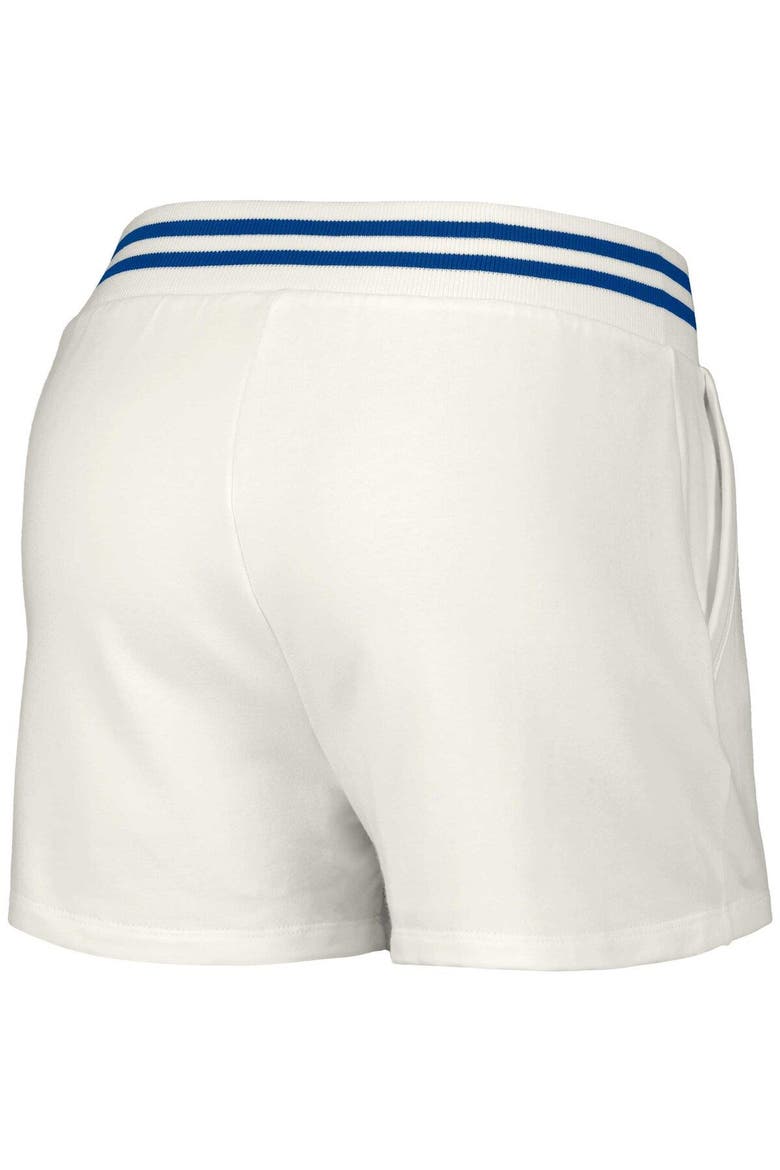 Women's Lusso  White Los Angeles Dodgers Maeg Tri-Blend Pocket Shorts, Alternate, color, White