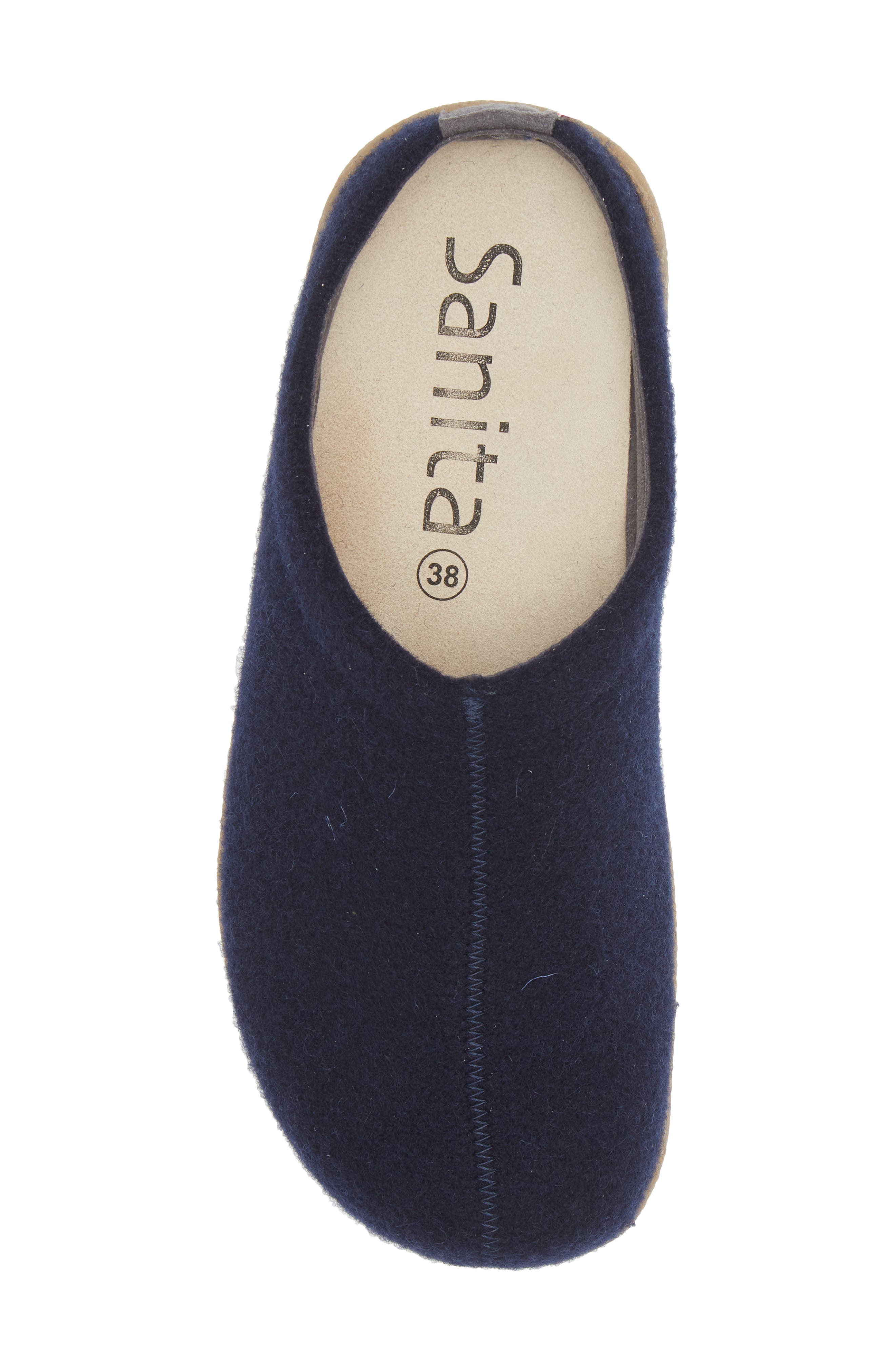 Lodge Wool Felt Slipper, Alternate, color, NAVY