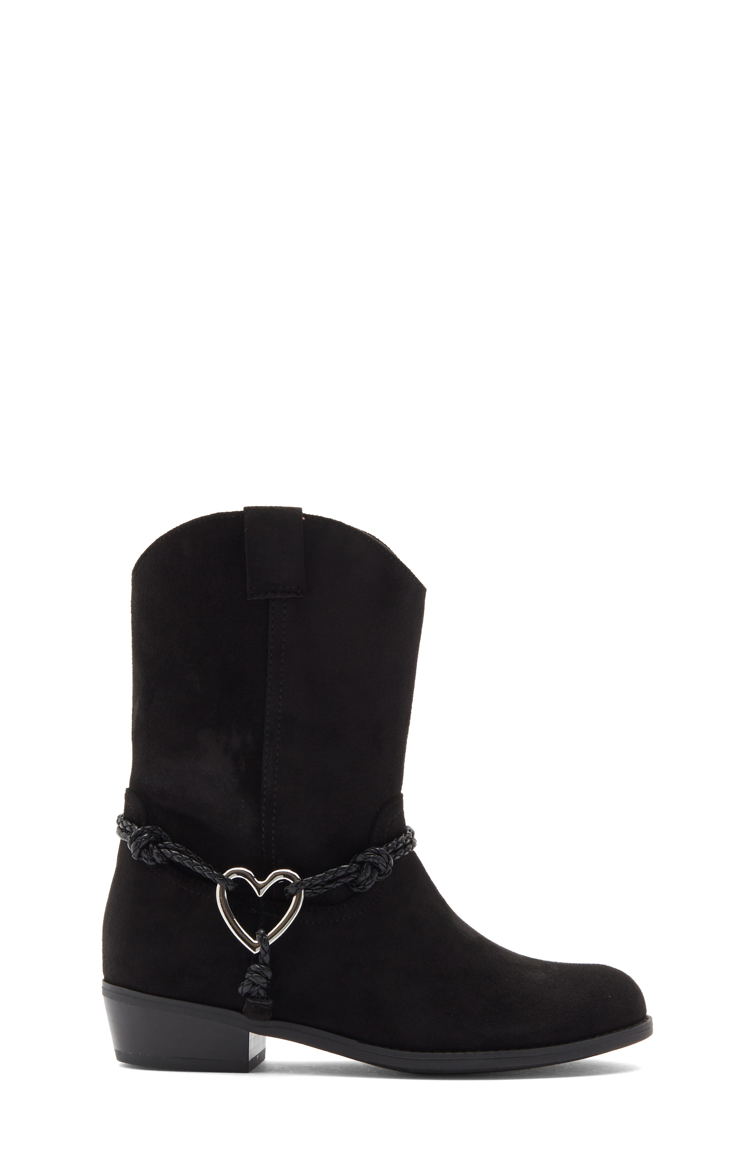 Kids' Lurain Western Bootie, Alternate, color, BLACK