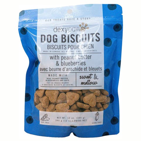 Peanut Butter & Blueberry Dog Biscuits 12oz