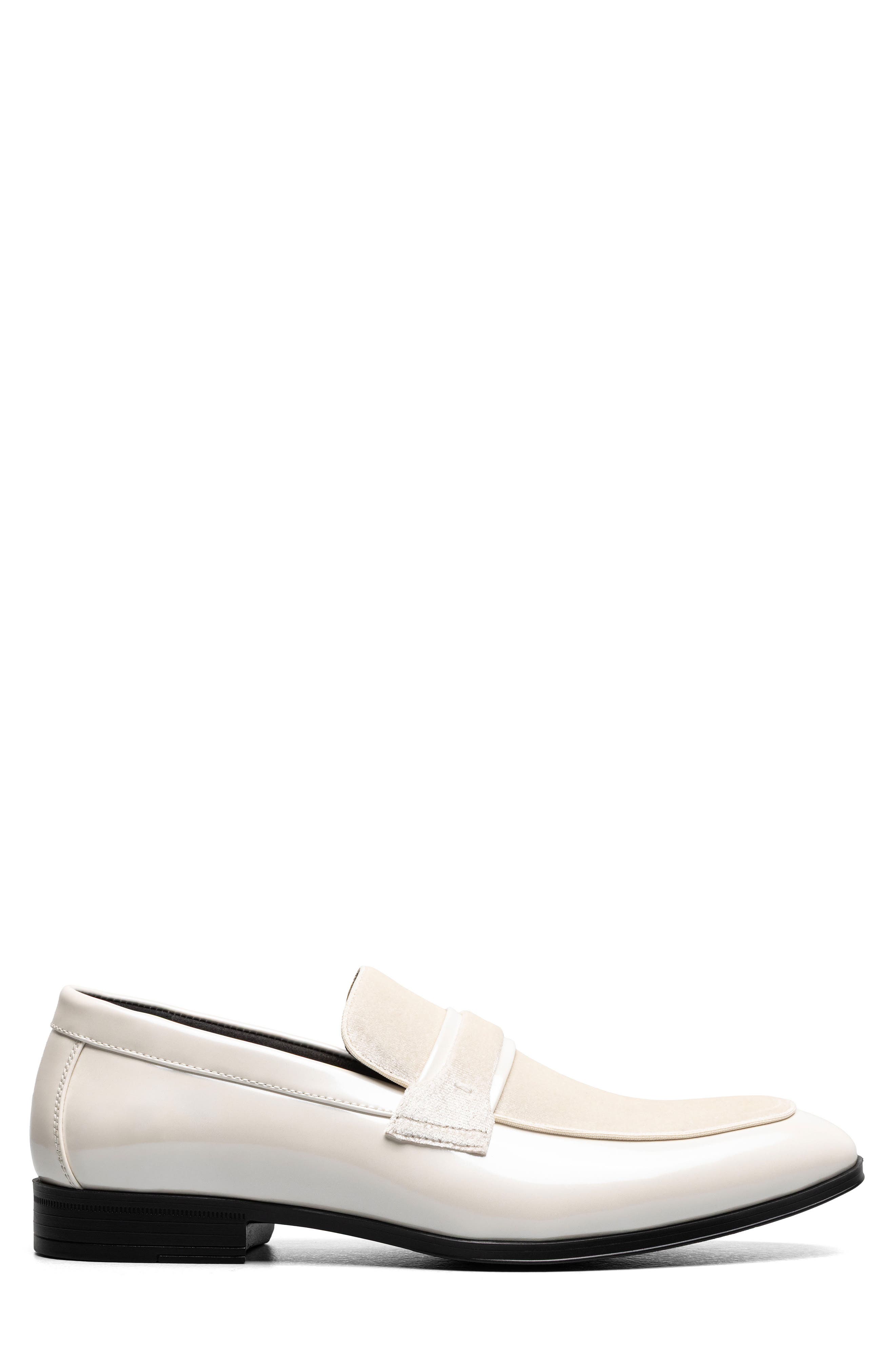 Stacy Adams Spratley Saddle Loafer, Alternate, color, Ivory