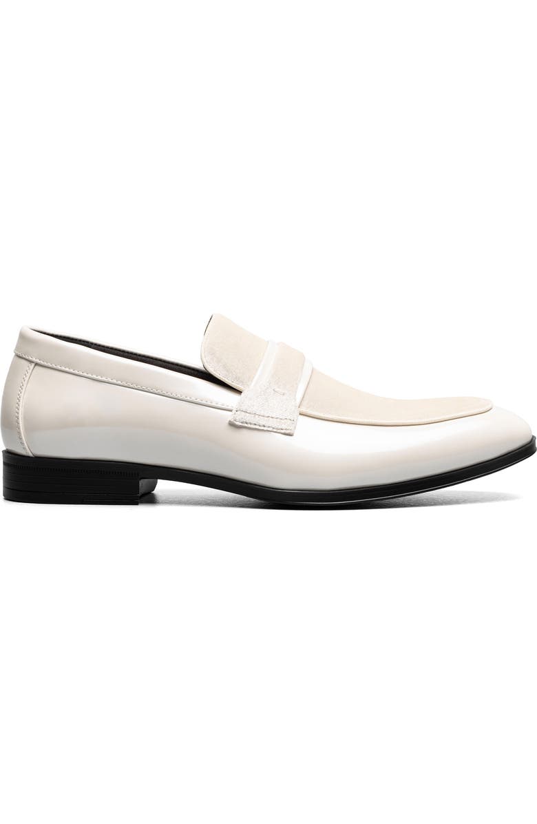Stacy Adams Spratley Saddle Loafer, Alternate, color, Ivory