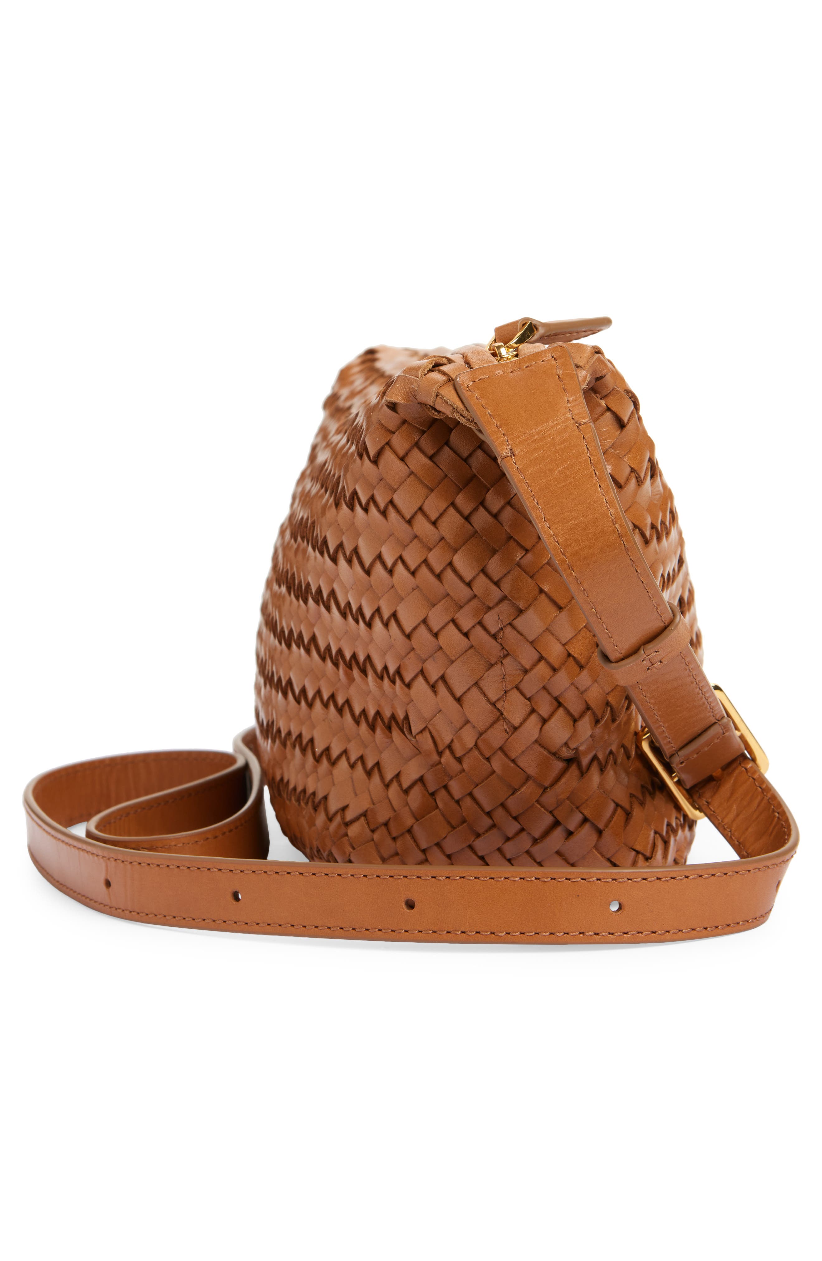 Madewell The Sling Woven Leather Crossbody Bag, Alternate, color, 