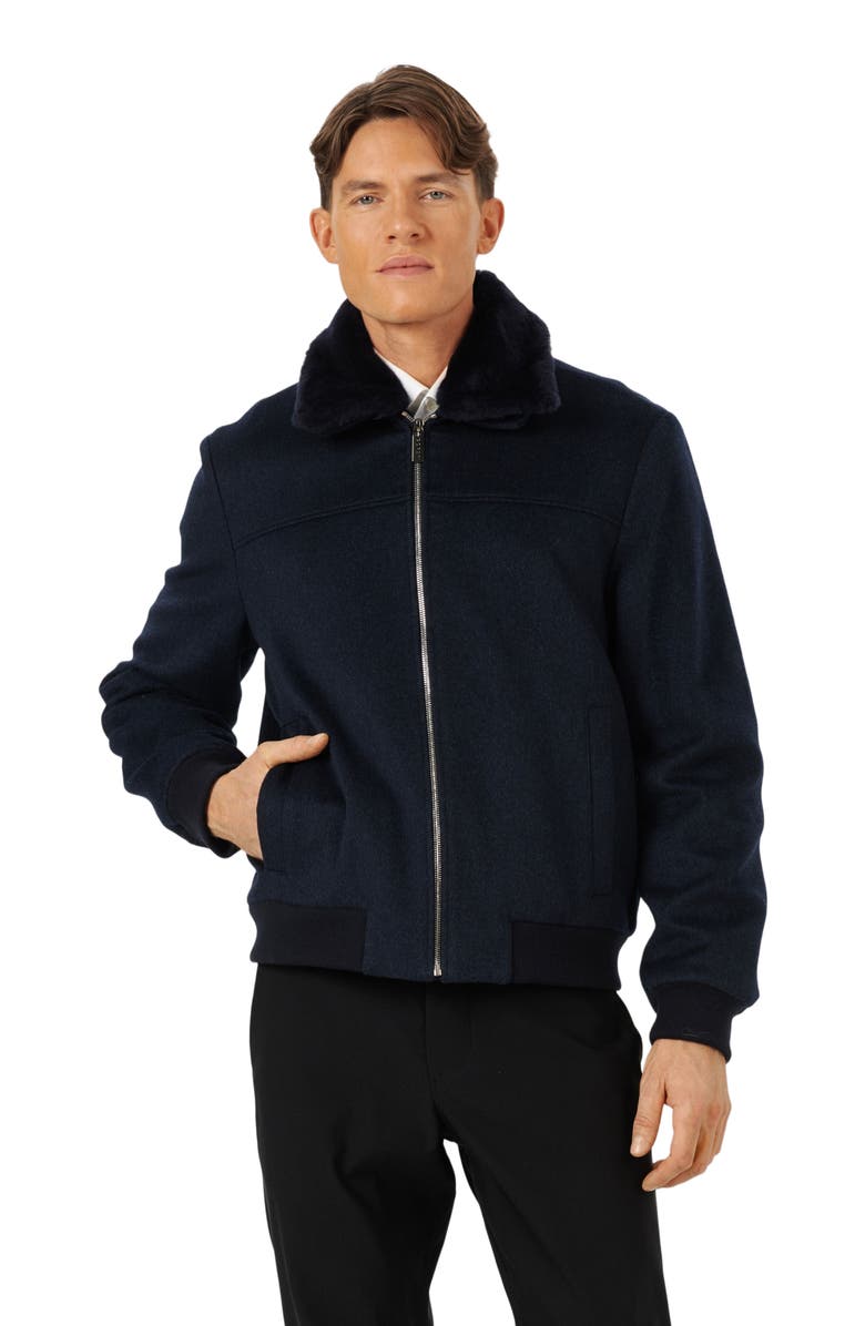 GORSKI Loro Piana Wool Jacket, Alternate, color, Navy Melange