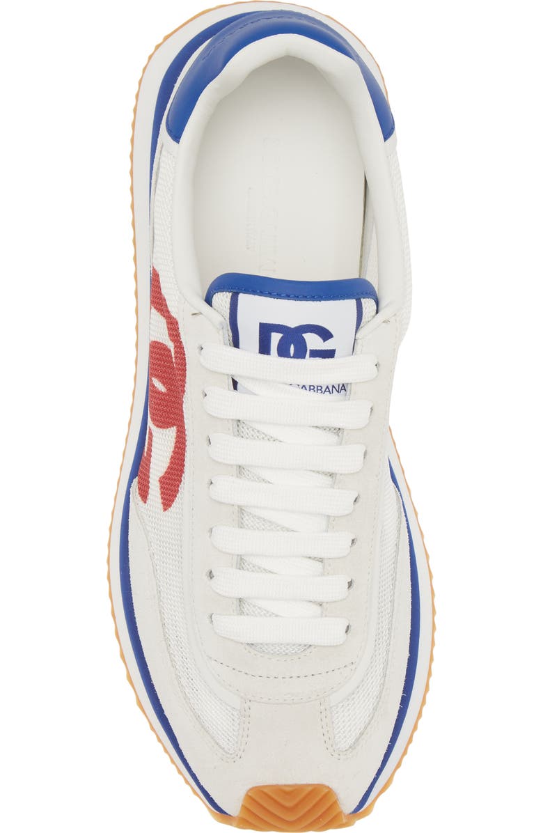 Dolce&Gabbana DG Cushion Sneaker, Alternate, color, White/ Electric Blue/ Red