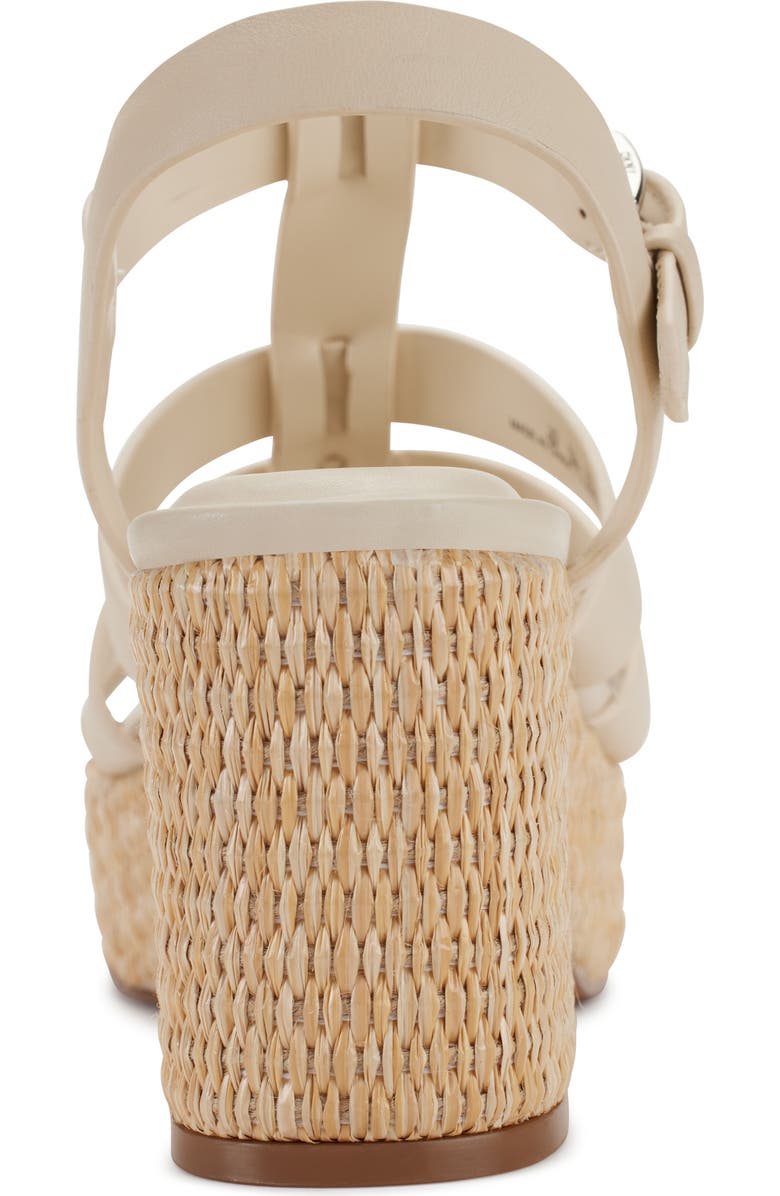 DKNY Fisherman Platform Sandal, Alternate, color, Bone