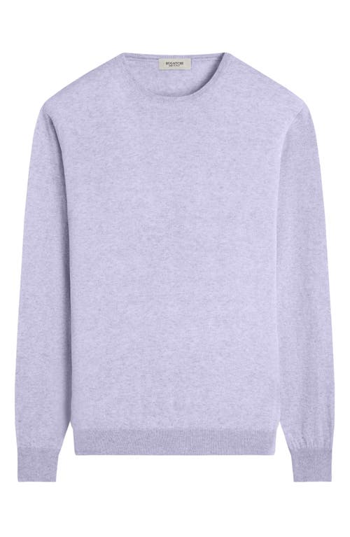Bugatchi Cotton & Cashmere Crewneck Sweater In Lilac