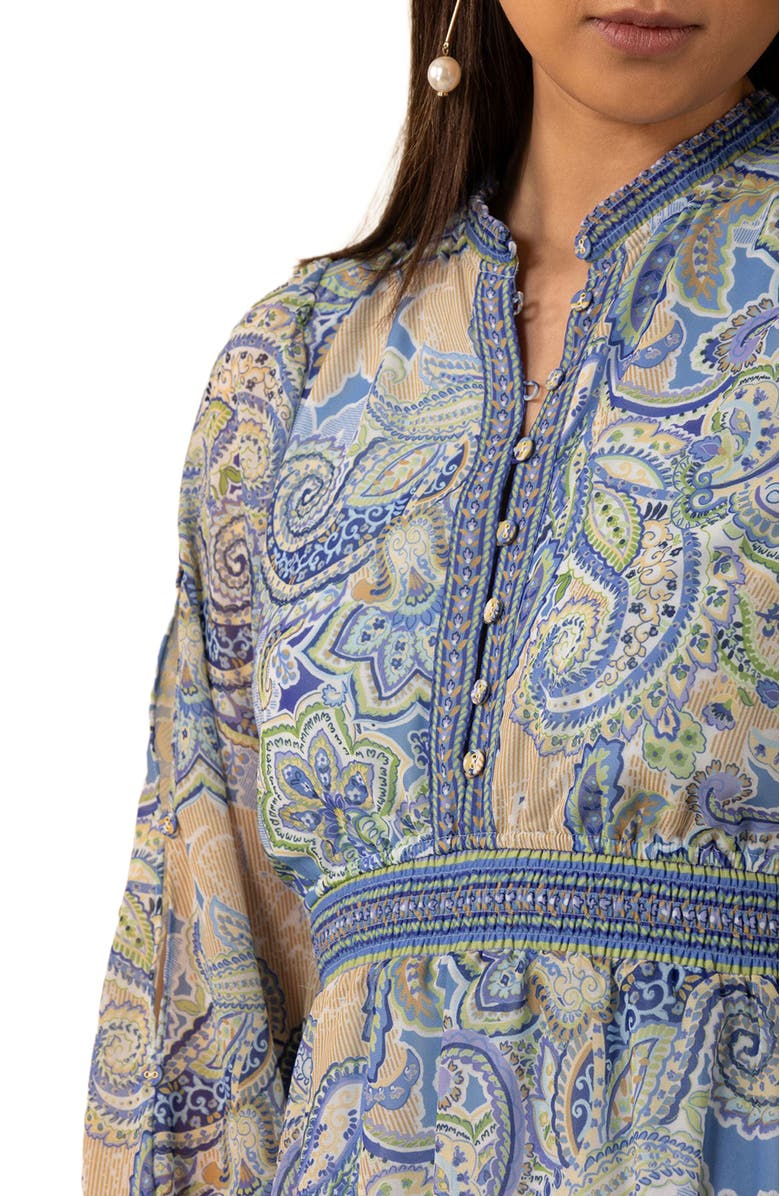 Hale Bob Shelby Chiffon Short Dress, Alternate, color,