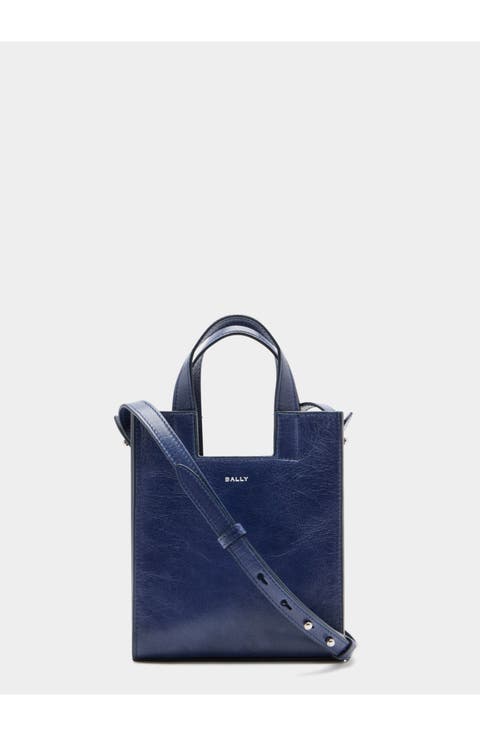 Easy Bally Small Tote Bag in Leather