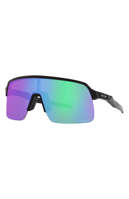 Oakley Sutro Lite 139mm Prizm™ Wrap Shield Sunglasses In Shiny Black