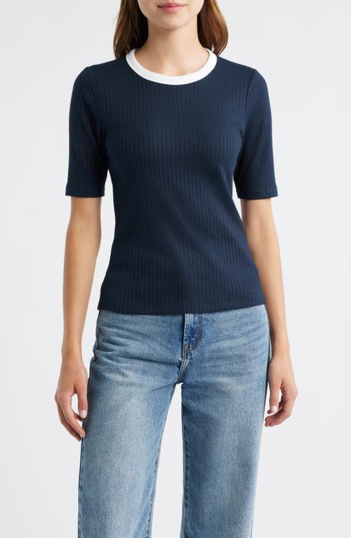 Rag & Bone Slim Fit Ringer T-shirt In Blue