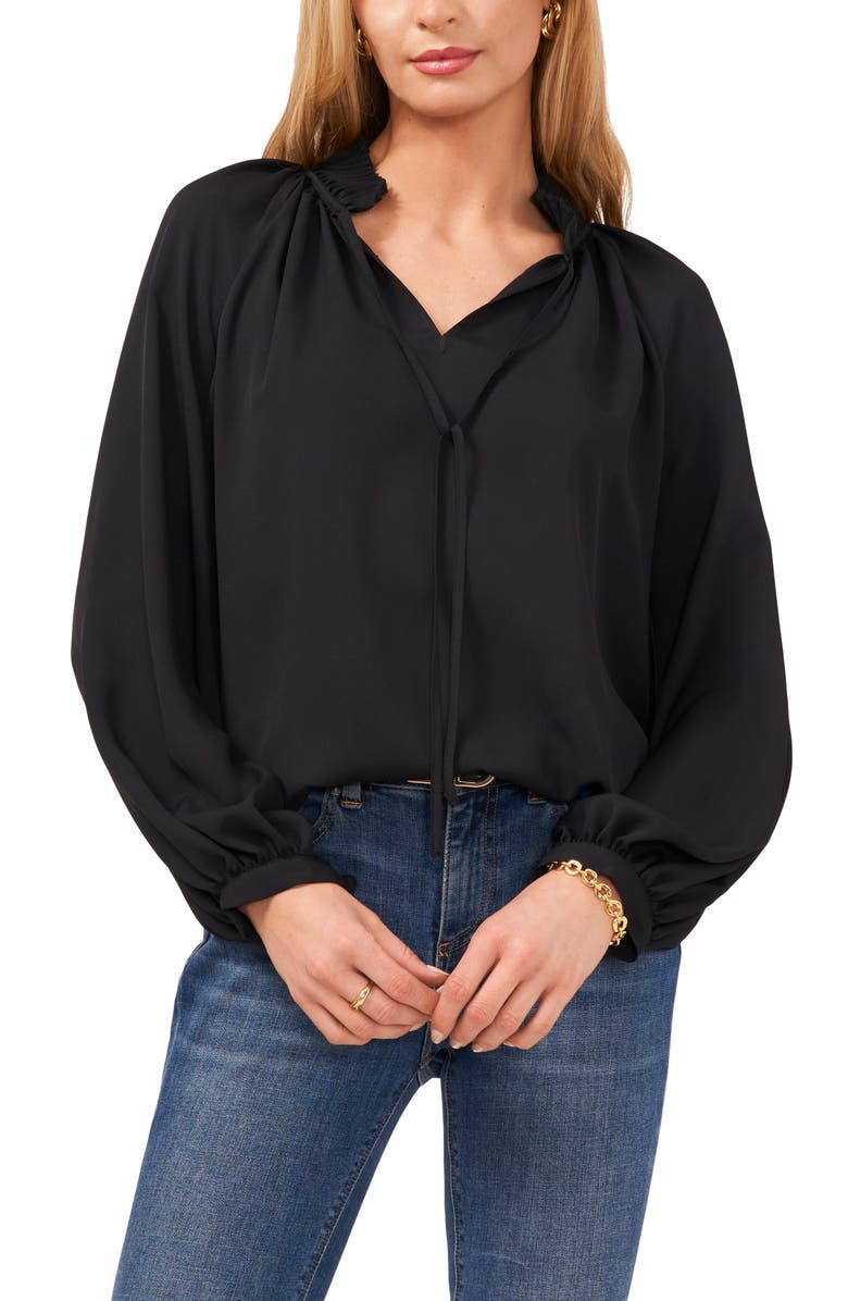 Vince Camuto Tie Neck Blouse, Main, color, 