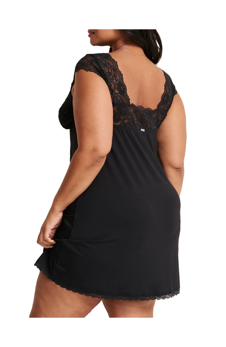 Adore Me Juliet Slip, Alternate, color, Black