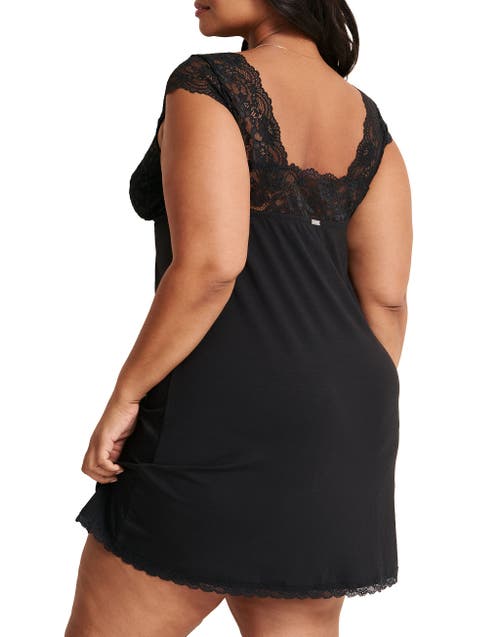 Adore Me Juliet Slip In Black