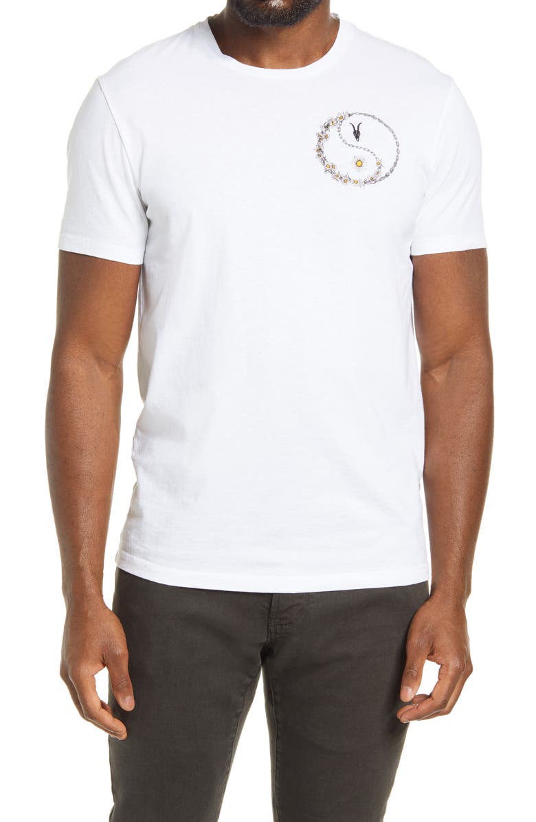 AllSaints Daisy Chain Graphic Tee, Main, color, 