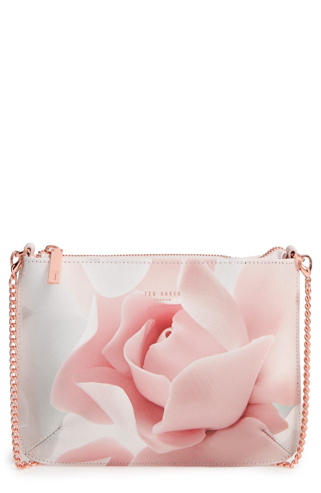 Ted Baker London Verah Leather Crossbody Pouch, Main, color, 