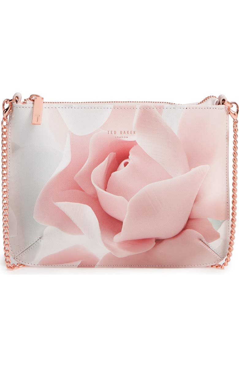 Ted Baker London Verah Leather Crossbody Pouch, Main, color,