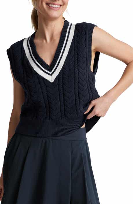 Beyond Yoga Cable Tipped Sweater Vest