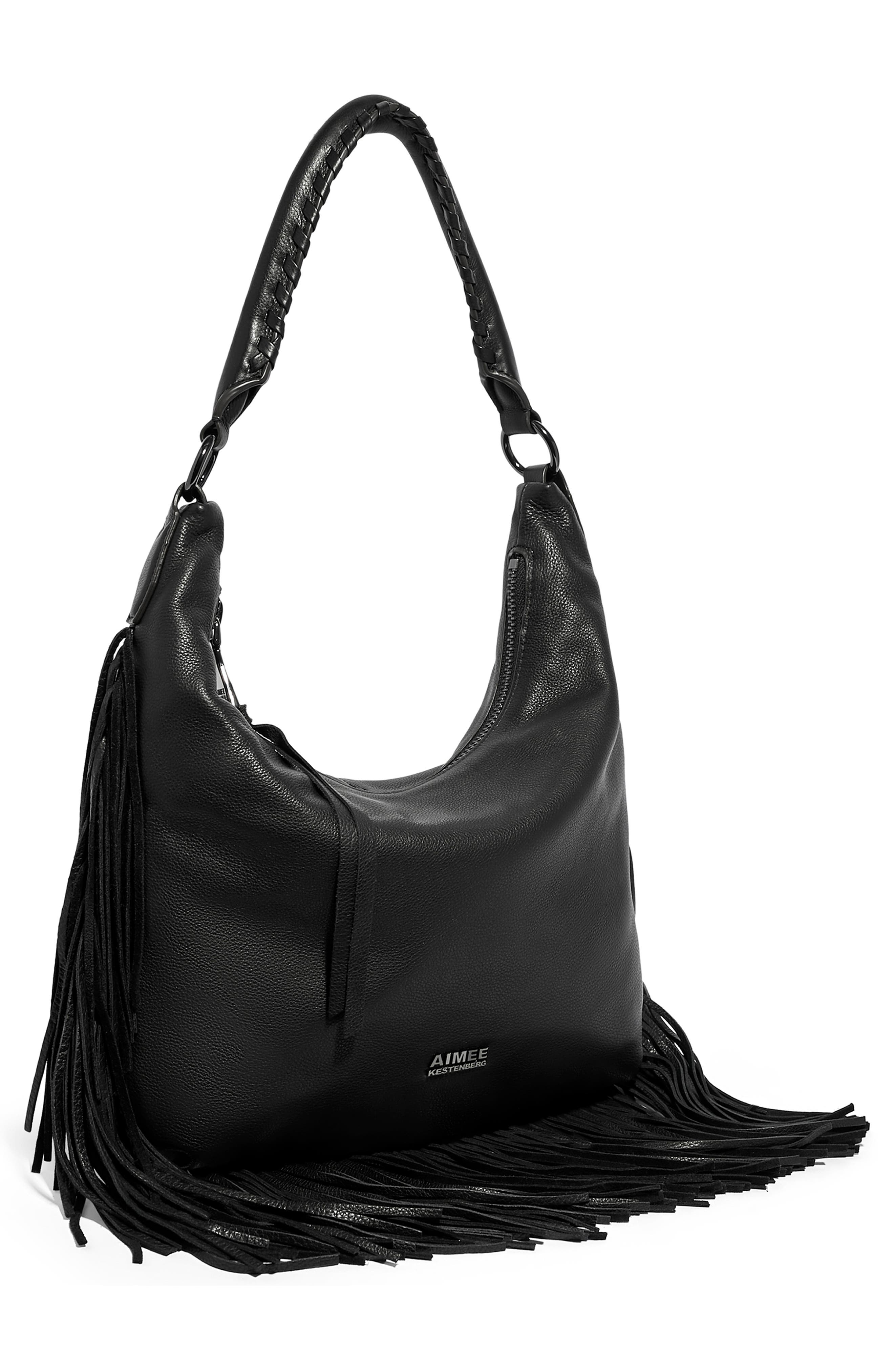 AIMEE Fringe Benefits Hobo Bag, Alternate, color, 