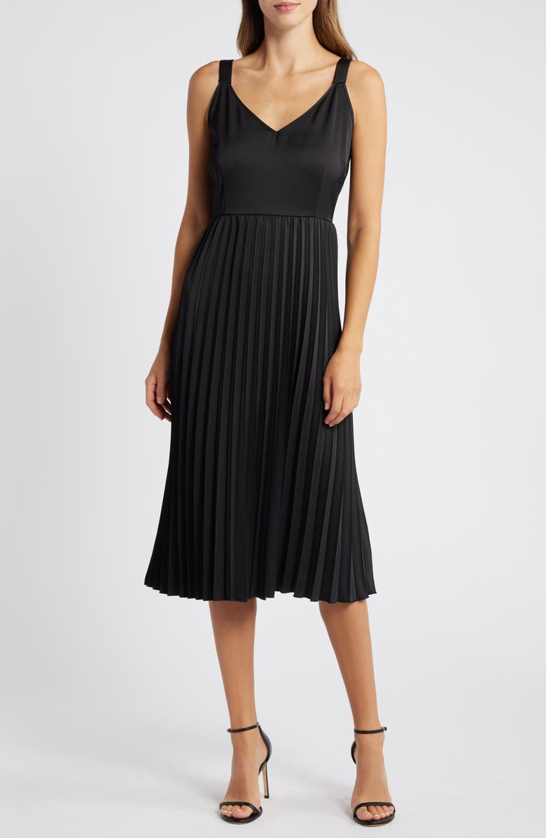 Sam Edelman Sweater & Plissé Skirt Set, Alternate, color, 