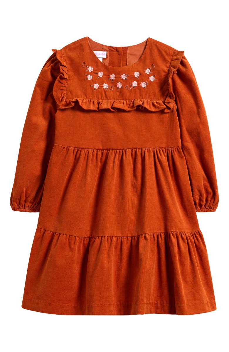 Bonnie Jean Kids' Embroidered Corduroy Dress, Main, color, 