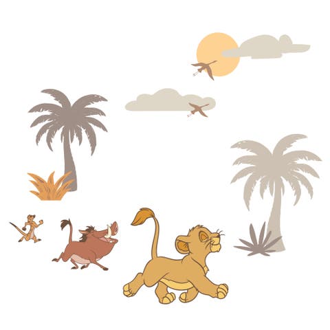 Disney Baby Lion King Safari Mural-Like Wall Decals/Stickers