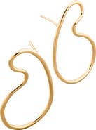 PIERETTI Naty sculptural curves drop  earring