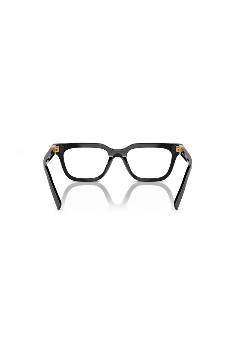53mm Rectangle optical glasses, Alternate, color, Black