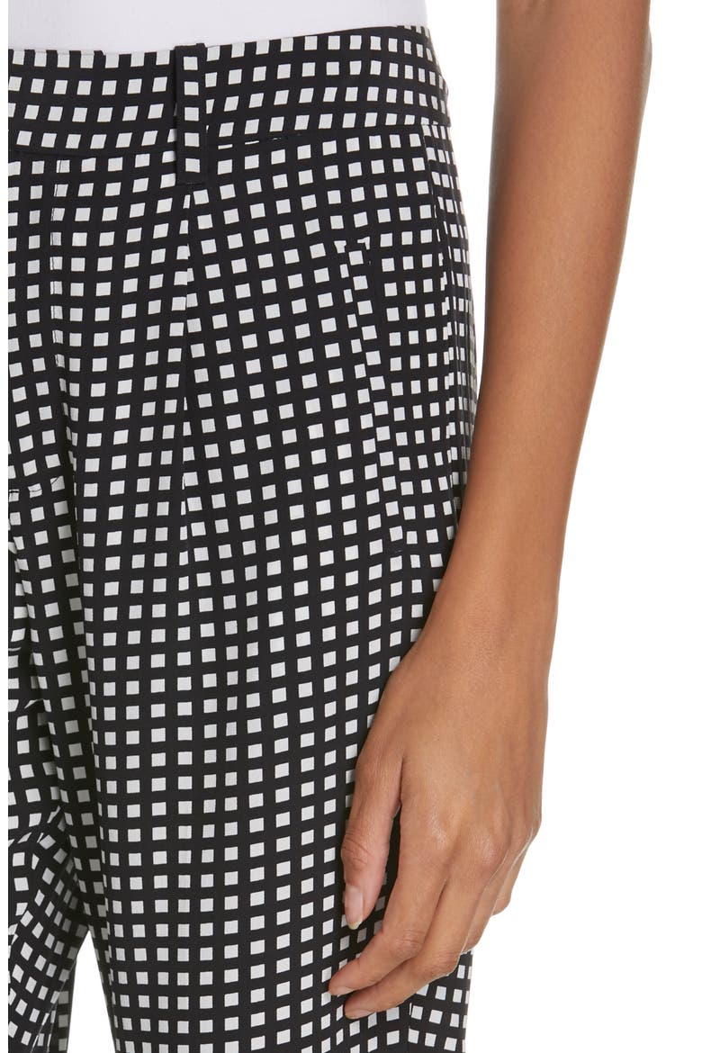 Bergen Check Crop Pants, Alternate, color, TRUE BLACK NATURAL WHITE