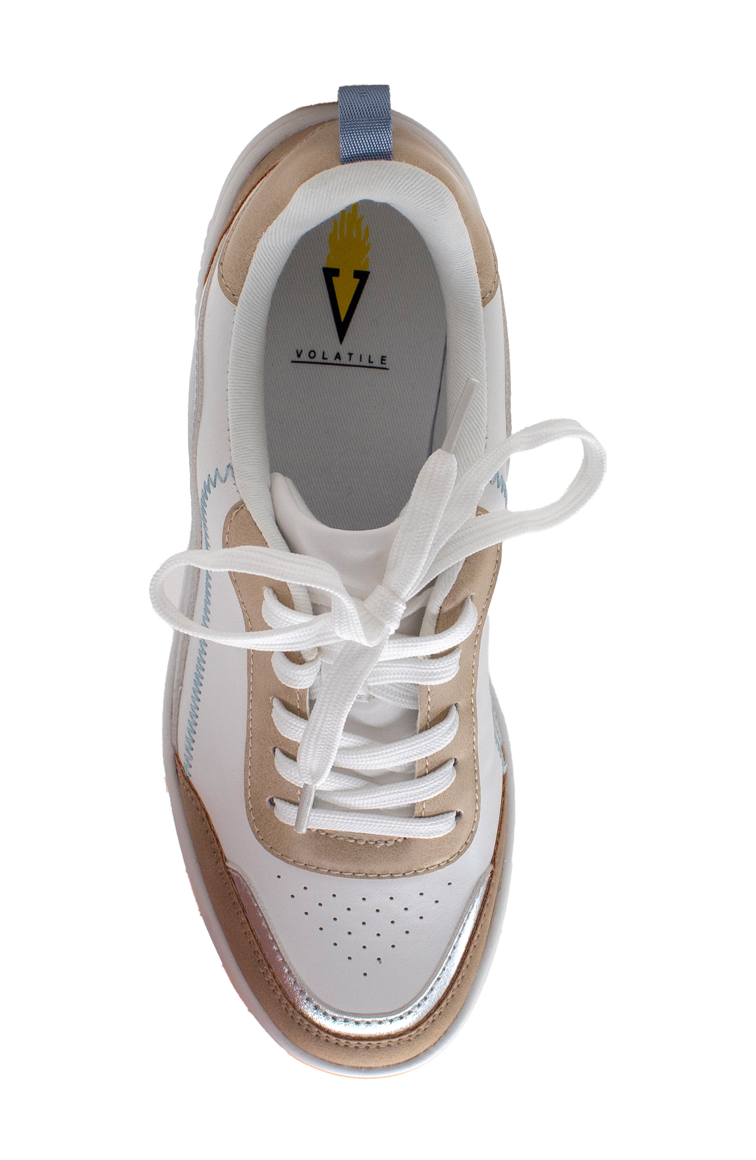 Volatile Sloane Sneaker, Alternate, color, White