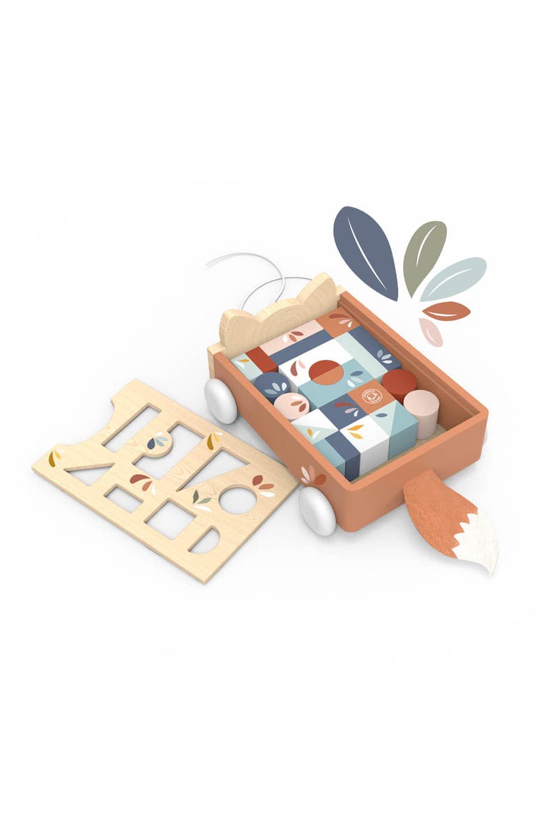 Fox Blocks Cart, Alternate, color, Multi