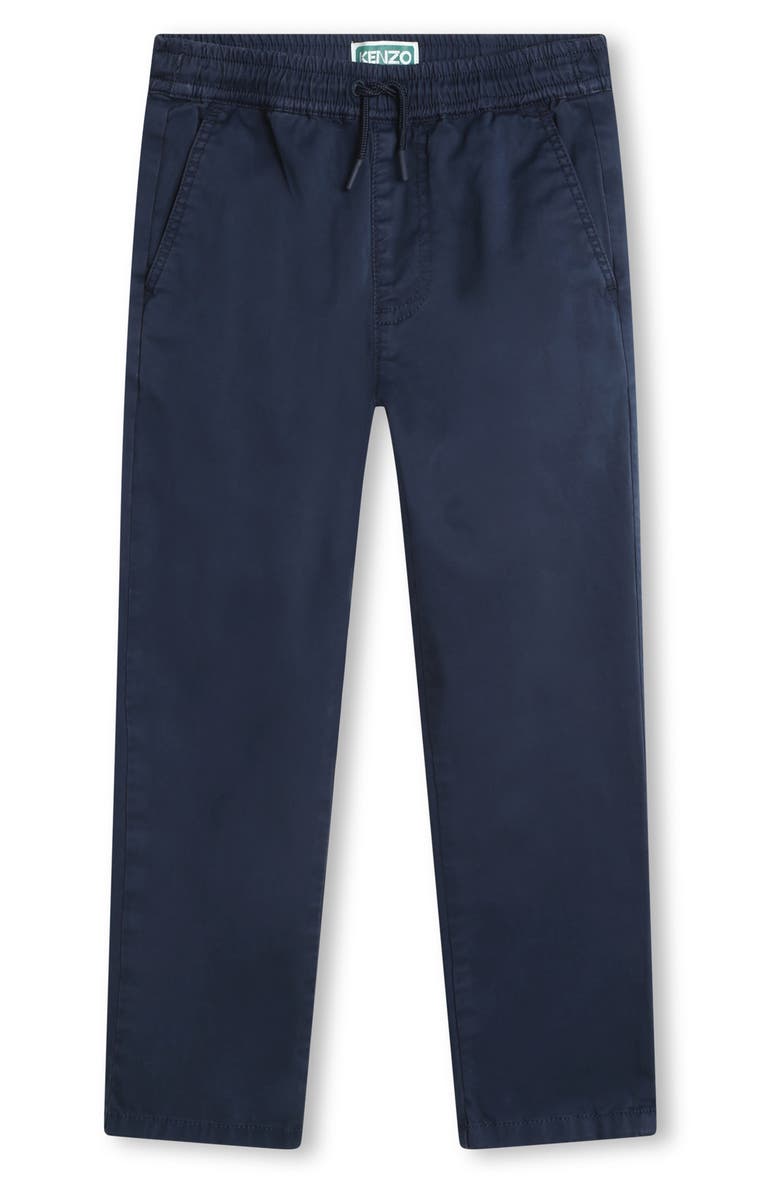 KENZO Kids' Stretch Twill Pants, Main, color, 
