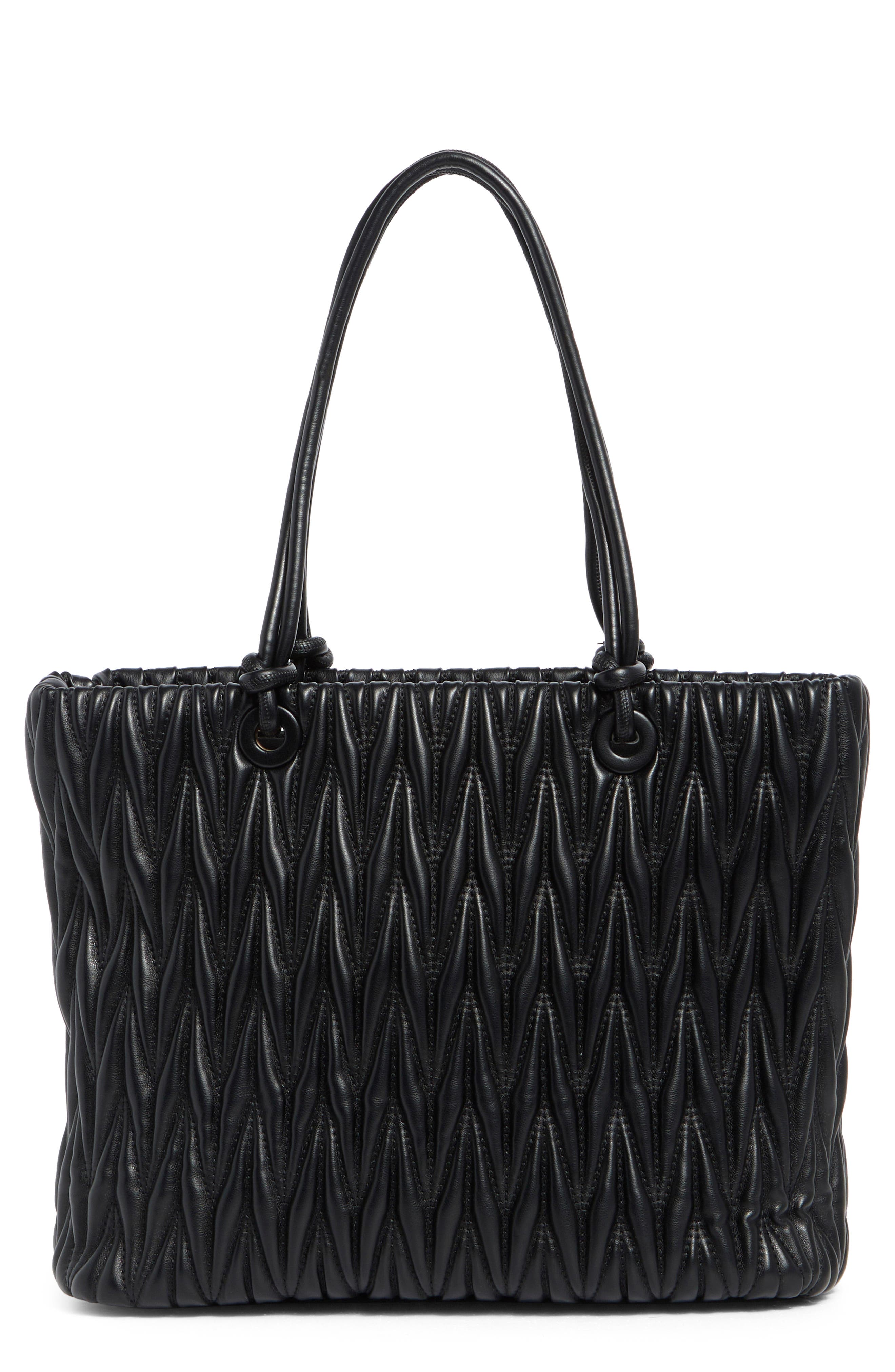 URBAN EXPRESSIONS HANDBAGS Quilted Tote Bag, Main, color, 