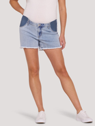 MOTHERHOOD MATERNITY Under the Belly Cut Off Denim Maternity Short