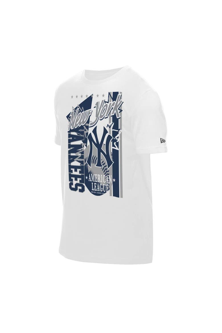 Men's New Era White New York Yankees Big Graphic Domestic T-Shirt, Alternate, color, White