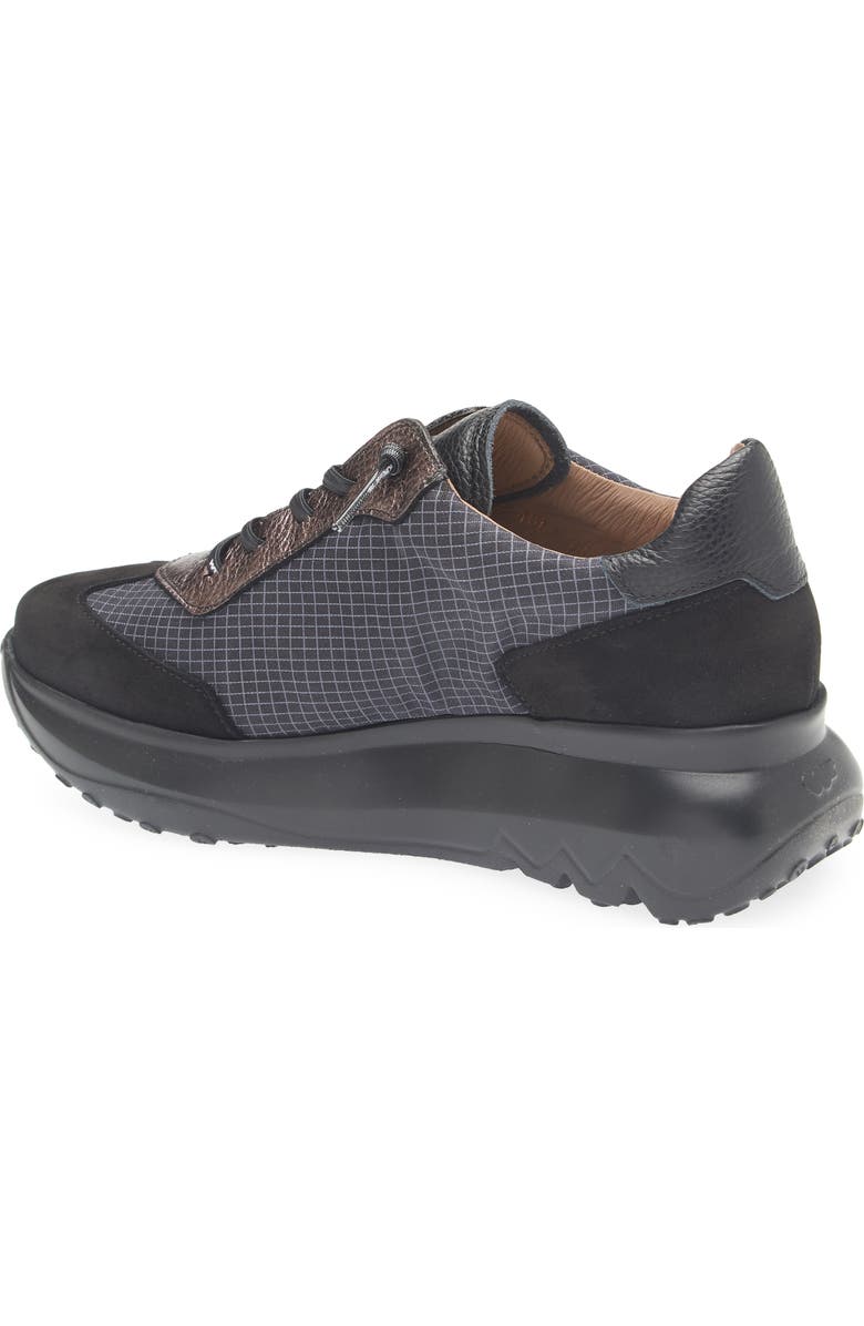 Wonders A-4001 Platform Sneaker, Alternate, color, Nbk Black/ Grid.black/ E.plomo