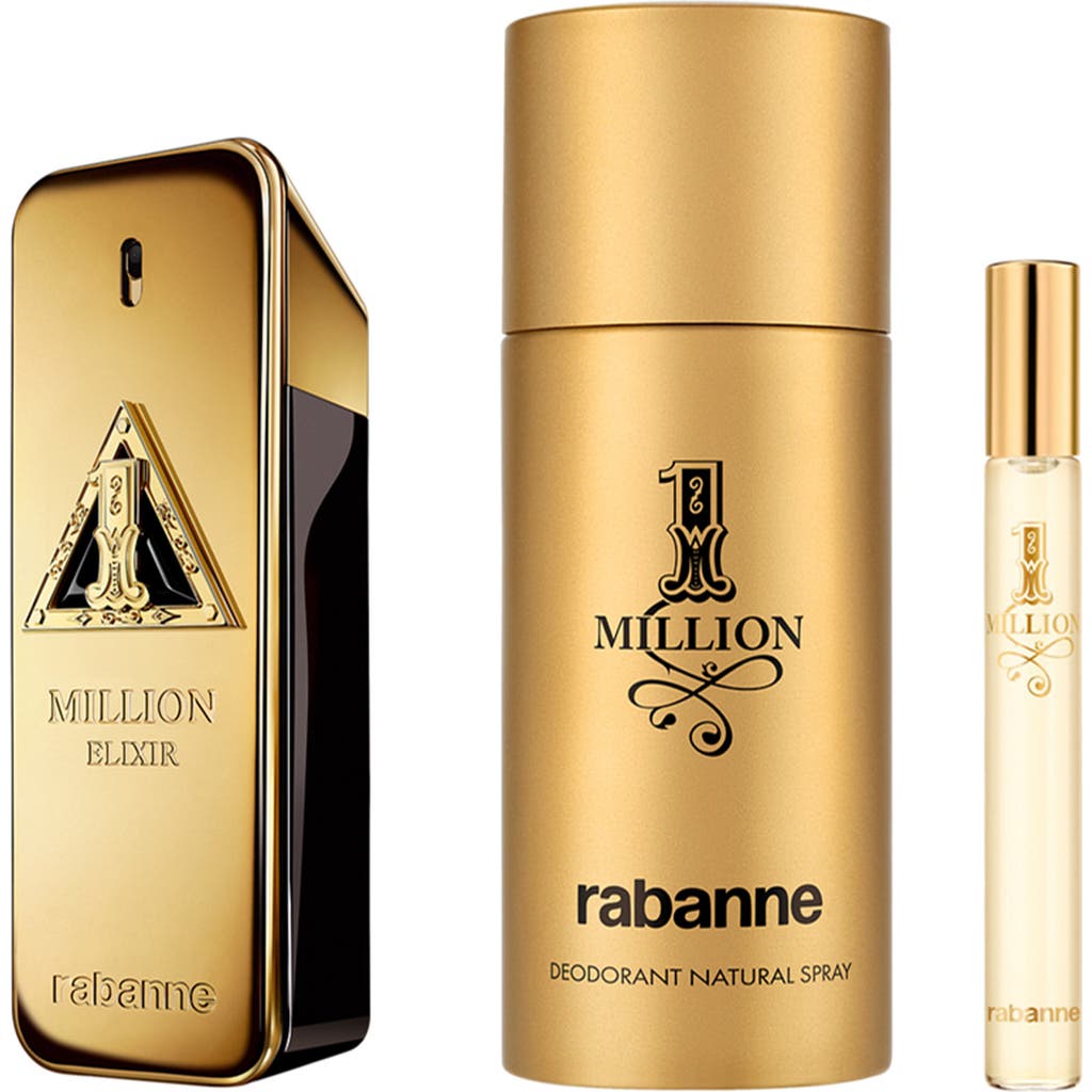 Rabanne 1 Million Elixir Parfum Intense Cologne Set $215 Value In No Color