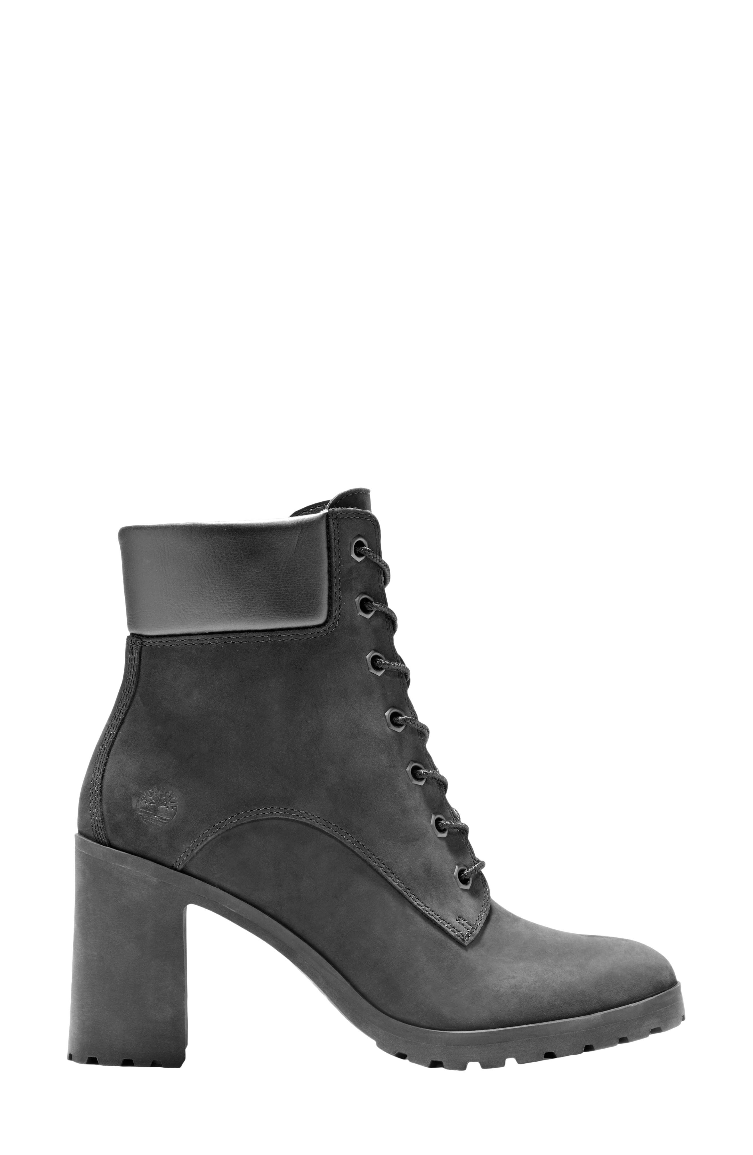 Timberland Allington Block Heel Bootie, Alternate, color, Black