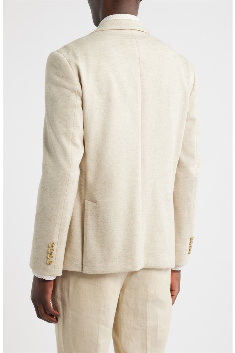 Henrik Trim Fit Tan Mélange Knit Sport Coat, Alternate, color, TAN SUTTON BIRDSEYE