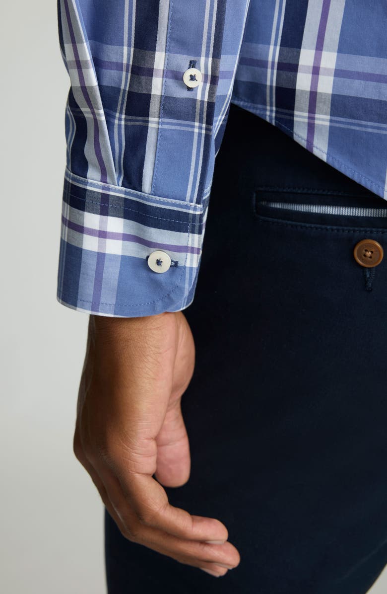 UNTUCKit Bosca Plaid Wrinkle Free Cotton Button-Up Shirt, Alternate, color,