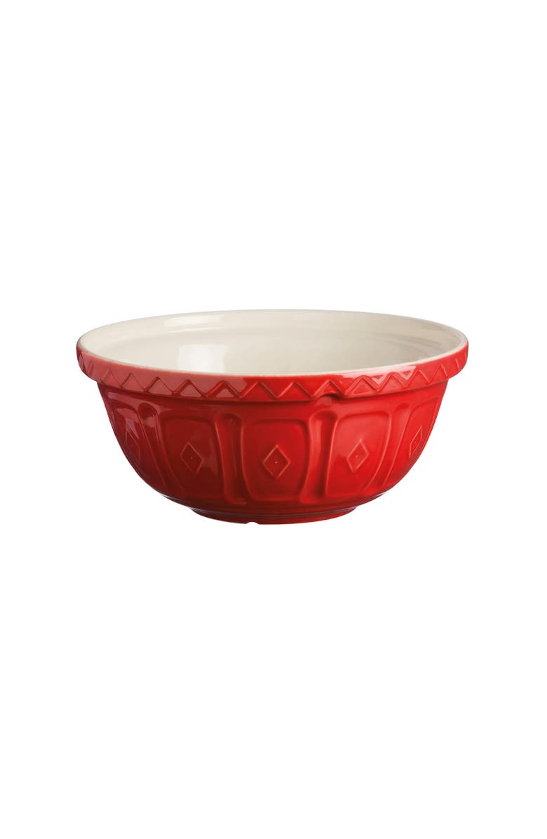 MASON CASH Color Mix Red Size 18 Mixing Bowl, 2.85 Quart, Main, color, Red