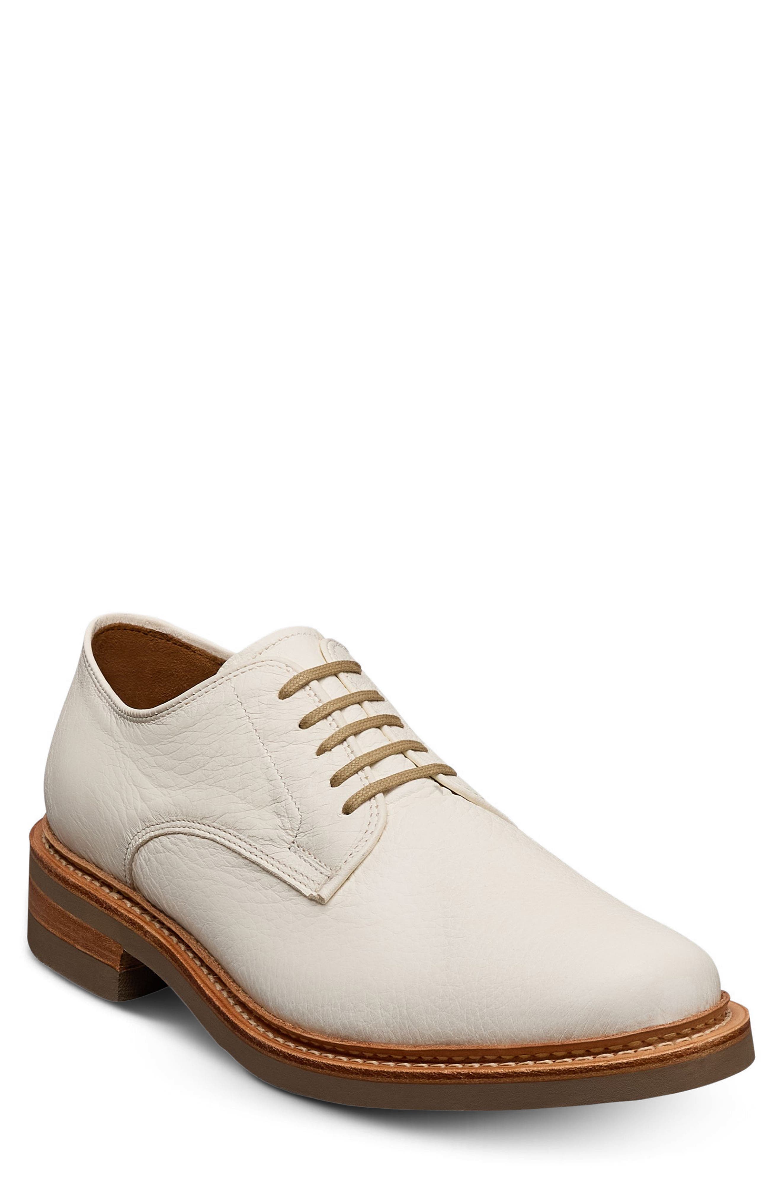 Allen Edmonds Amesbury Derby, Main, color, Off White