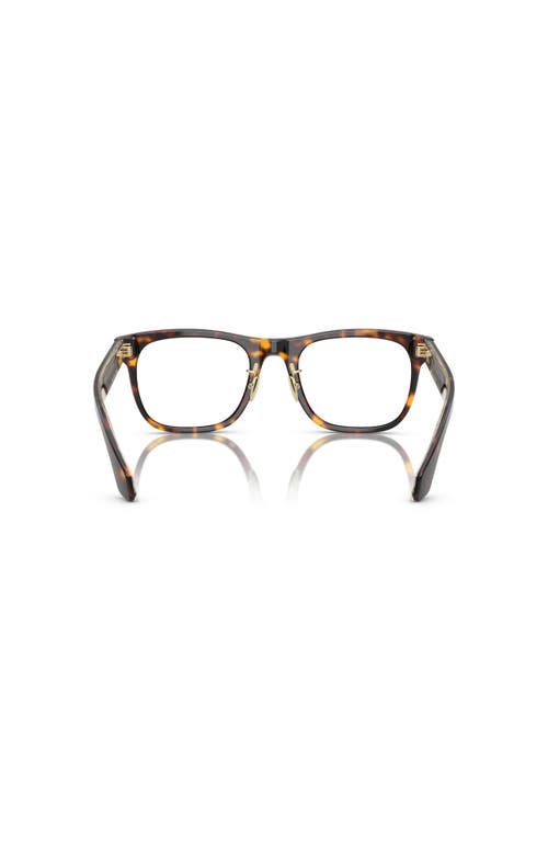 Giorgio Armani 53mm Square Optical Glasses In Brown