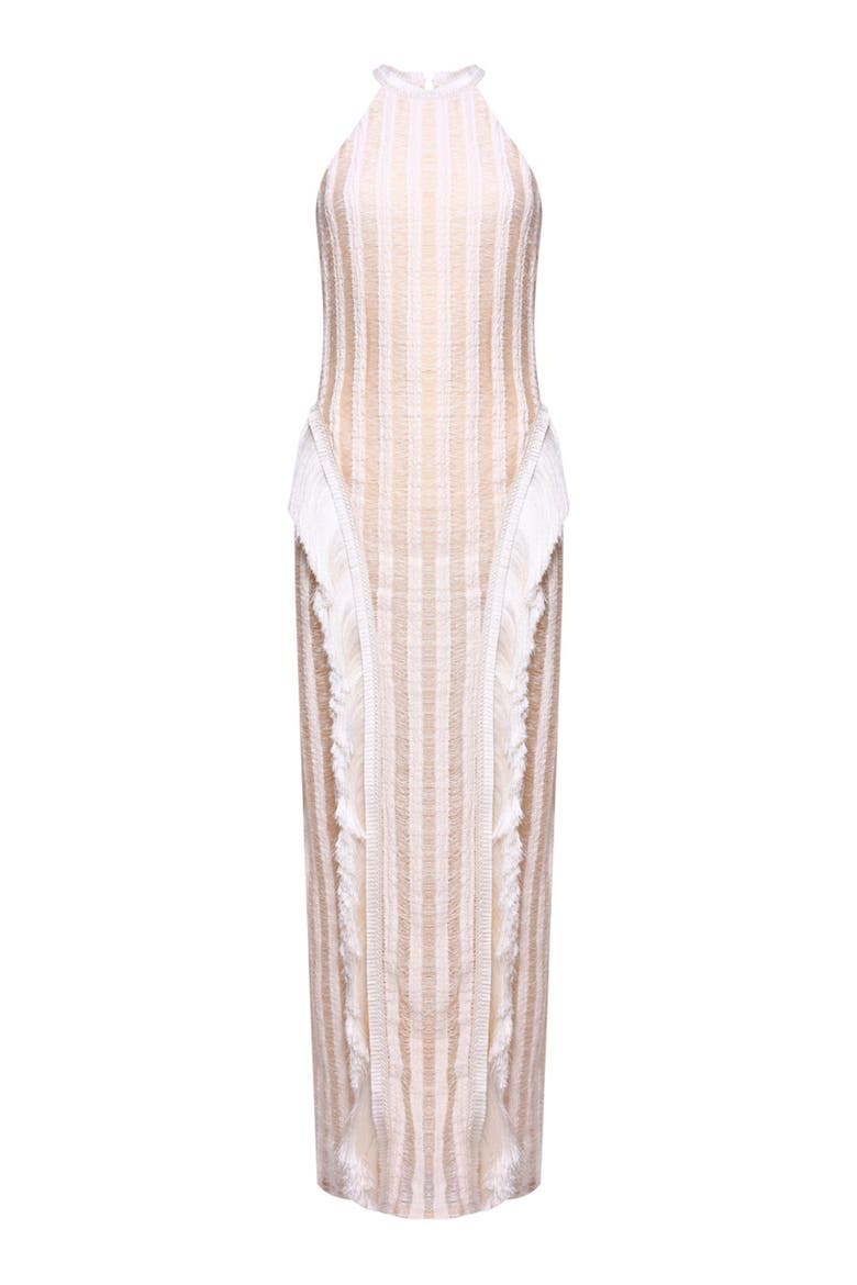 Celeste Knit Gown, Alternate, color, OFF WHITE