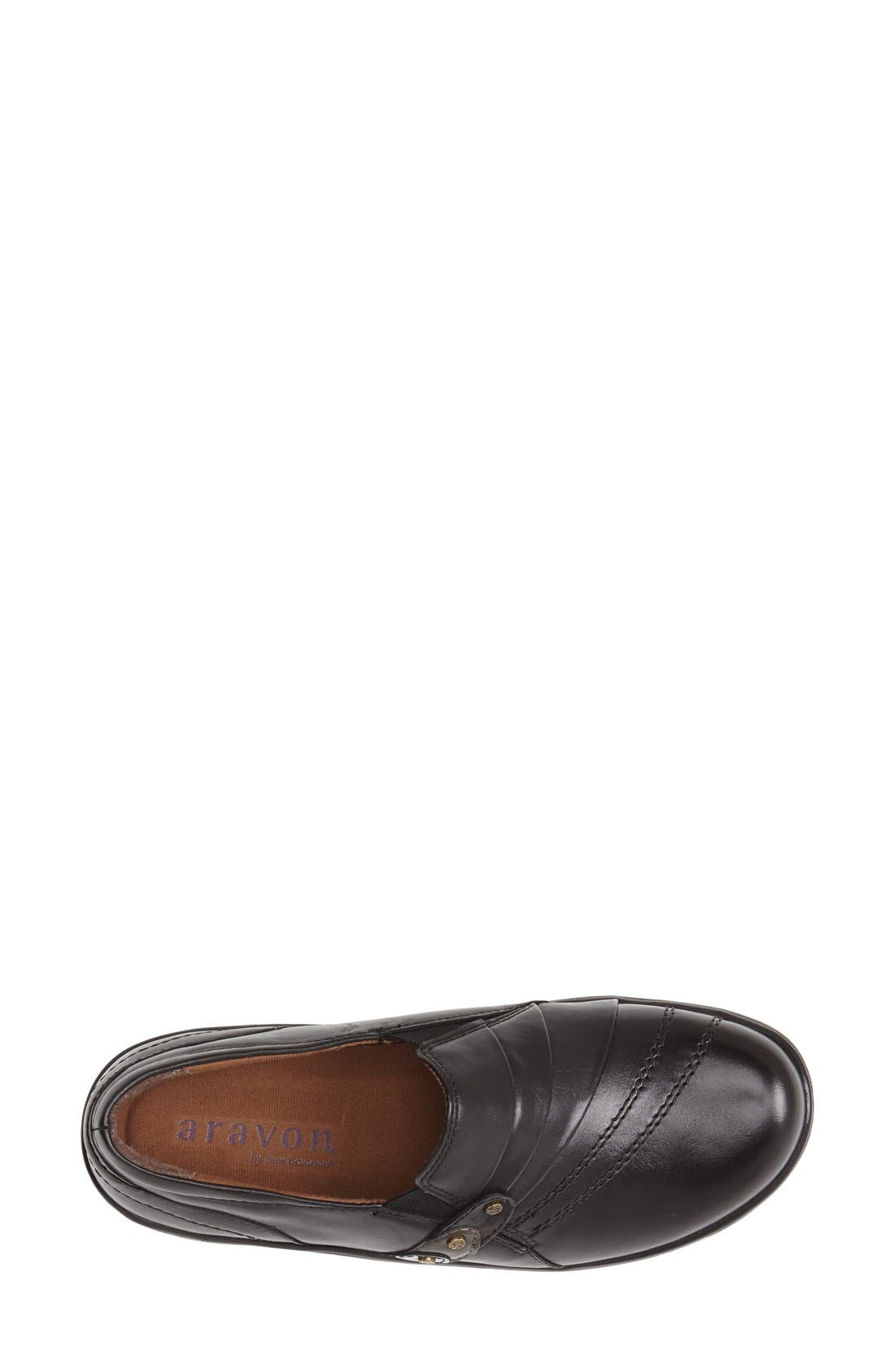 'Danielle' Loafer Flat, Alternate, color, BLACK