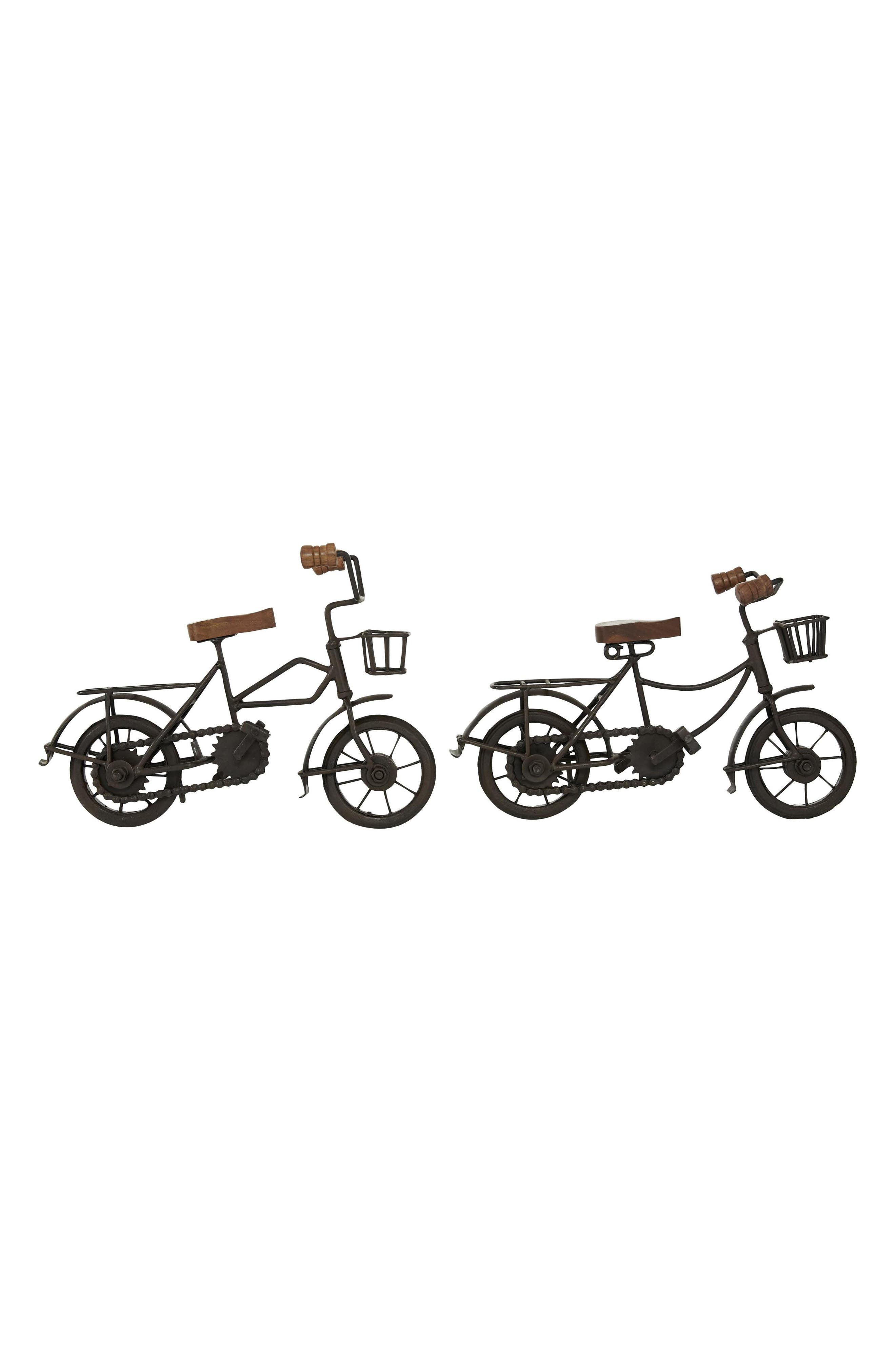 Set of 2 Bike Sculptures
